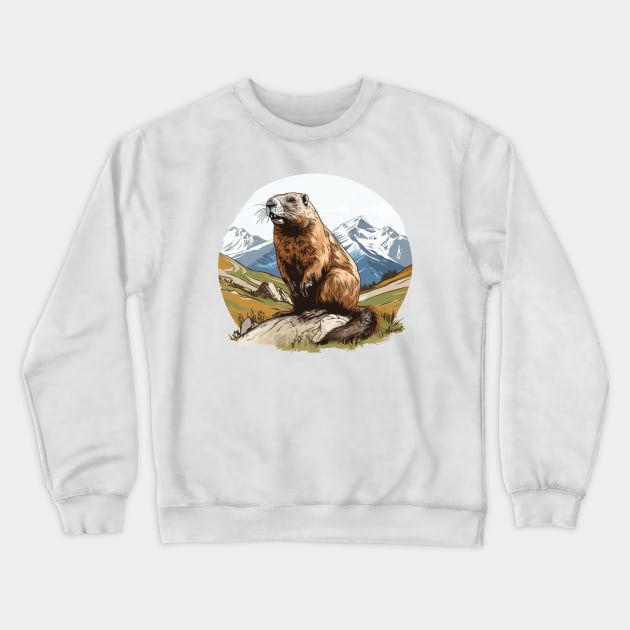 Marmot Crewneck Sweatshirt by zooleisurelife